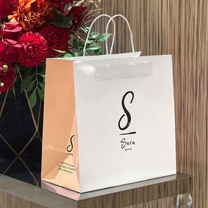 Custom Eco-Friendly <b>Biodegradable</b> Kraft <b>Paper</b> Bags for Fast Food Takeaway Restaurants for Takeaway Packaging Purposes - Product Image 6