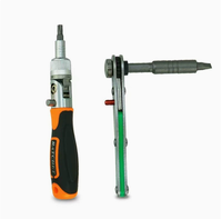 Jeu de tournevis à cliquet ultra-résistants de qualité industrielle, 38 pièces, embout magnétique, chrome, poignée en plastique, moulage par injection OEM, bricolage