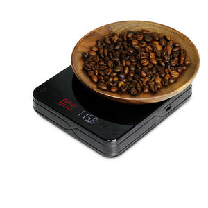 Balance à café à dégoulinement manuel rechargeable par USB 2022 avec minuterie, balance de cuisine pour la pâtisserie, le bar/le thé au lait, alimentation par batterie - Product Image 1