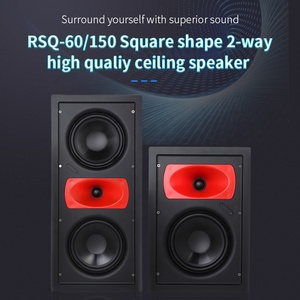 Sistema de audio PA Altavoz de cine en casa sin marco de techo de pared portátil de alta fidelidad de 2 vías - Product Image 4