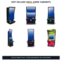 Machine de jeu d'adresse multi-jeux Fusion à écran tactile vertical de 43 pouces avec éclairage LED, cabinet métallique et accepteur de billets