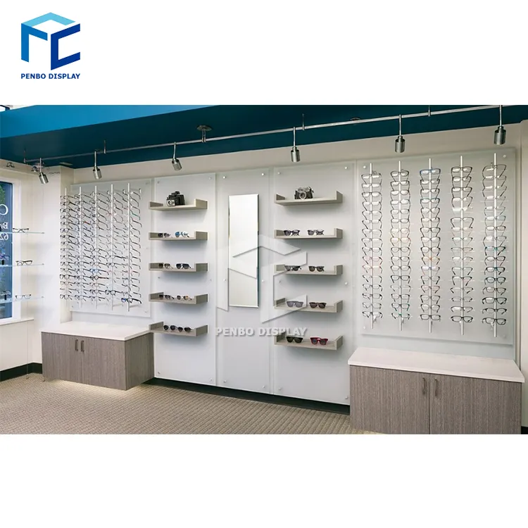 Heißer Verkauf Brillen Vitrine Optische Displays Schwarz Sonnenbrille Schaufenster Für Optische Shop Interior Design