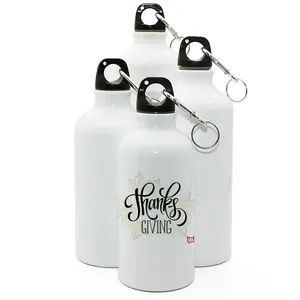 Bouteilles d'eau à Sublimation en aluminium vierge, pour voyage, pour sport, 400ML, 500ML, 600ML, 750ML