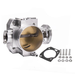 Corps universel d'accélérateur en aluminium 70mm MAX pour TB11 <span class=keywords><strong>Honda</strong></span> RSX DC5 CIVIC SI <span class=keywords><strong>EP3</strong></span> <span class=keywords><strong>K20</strong></span> K20A système de moteur de voiture noir ruban - Product Image 1