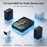Disque dur NAS Red WD20EFRX 2 To 3,5 pouces SATA 6 Gbit/s 5400 tr/min 64 Mo pour ordinateur de bureau, serveur multimédia et stockage de sauvegarde à domicile ou au bureau