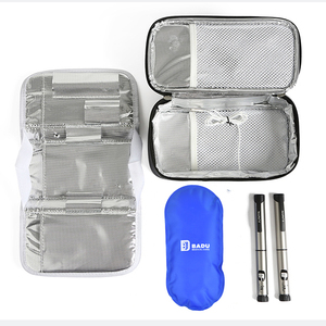 OEM ODM Insulated Polyester Waterproof Eco-Friendly Insulin Pen Travel Cooler Bag Letter Zipper Closure Thermometer Ice - Product Image 2