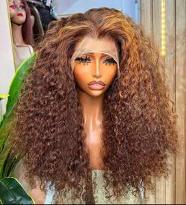 Peluca de Cabello Humano Rizado y Voluminoso, Peluca sin Pegamento, Peluca Afro con Ondas y Rizos, Peluca Afro Brasileña con Flequillo - Product Image 4