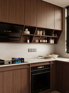 Gabinetes de Cocina Multifuncionales de Madera Maciza de Diseño Moderno, Gabinetes de Cocina de Calidad, Juego de Gabinetes de Cocina de Madera - Product Image 2