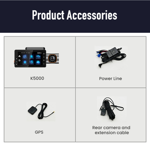 Telecamera da cruscotto 2K 4G con SIM, Wi-Fi e GPS, supporto CMSV6, ADAS, BSD, scatola nera per <span class=keywords><strong>auto</strong></span>, schermo touch da 3 pollici, 4 canali (anteriore e posteriore) - Product Image 6