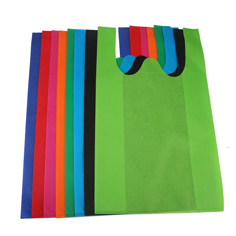 Sacchetti della spesa portatili all'ingrosso riutilizzabili Eco Friendly borse Non tessute Logo personalizzato tessuto Non tessuto Shopping Bag