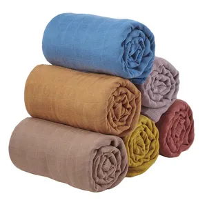 Muslin Blanket Customize Printed Organic Cotton Muslin Blanket Bamboo Cotton Muslin Swaddle