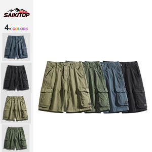 กางเกงขาสั้นสำหรับทำงานสำหรับผู้ชาย - กางเกงขาสั้นคาร์โก้ทรงหลวมใส่สบายสำหรับฤดูร้อนทันสมัย น้ำหนักเบา ระบายอากาศได้ดี มีกระเป๋าหลายช่อง - Product Image 1