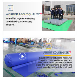 Réservoir d'eau pliable en PVC et barrage gonflable, idéal pour le stockage temporaire d'eau et le déshumidification des chantiers de construction - Product Image 6