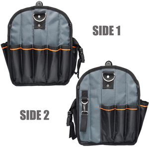 Durable Waterproof Open Top <b>Tool</b> <b>Bag</b> Foldable 29-Pocket High-Capacity <b>Tote</b> Stainless Steel Handle Padded Shoulder Strap Easy - Product Image 3