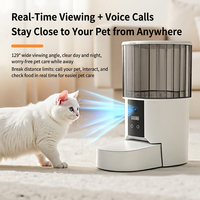 Intelligenter automatischer Haustierfütterer mit WLAN und Kamera zeitgesteuerter Spender mit LCD für Katzen