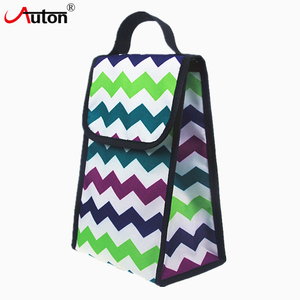 Professional Manufacture Insulated Collapsible Kids <b>Cooler</b> Lunch Food Travel Cool Storage Striped Polyester <b>Material</b> - Product Image 6