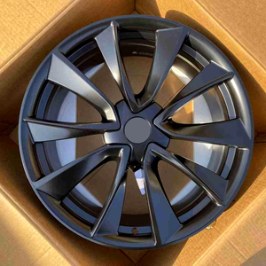 Nouvelles jantes en alliage d'aluminium forgé de 19 à 22 pouces 5X114.3 pour Tesla <span class=keywords><strong>Model</strong></span> 3/<span class=keywords><strong>Y</strong></span>/S Black Mesh Design Universal Fitment - Product Image 5