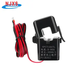 NJXS OPCT10AL Precision Split Core Current Transformer 1A 5A 10A 20A 30A 50A 60A 80A Clamp Sensor 333mV 1V 50mA Clamp CT