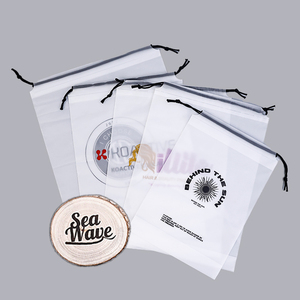 Tùy chỉnh rõ ràng Matte Eva dây kéo túi nhựa Poly dây kéo túi bao bì cho tóc khăn quần áo giày - Product Image 5