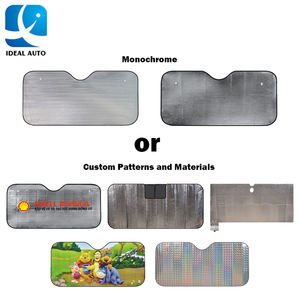 Pare-soleil de pare-brise avant de voiture pliable en PE avec impression de logo personnalisée, protection UV, par <span class=keywords><strong>Idealauto</strong></span> - Product Image 3