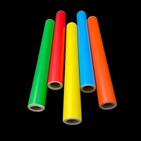 Vinilo Termoadhesivo de PVC de Alta Calidad en Rollo, Colorido, para Impresión de Camisetas, Película de Transferencia
