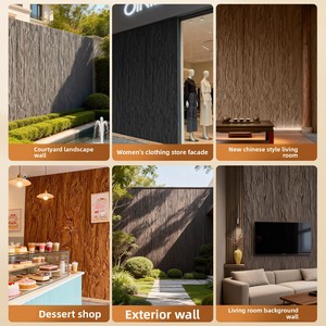 Panel de Pared Exterior de Imitación de Piedra con Vetas de <span class=keywords><strong>Madera</strong></span> para Uso en Exteriores de Villas, Losa Pequeña - Product Image 5