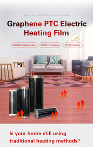 Hệ thống sưởi ấm sàn điện hiện đại với Graphene hồng ngoại xa phim sưởi ấm 12V/24V/110V/220V tùy chọn - Product Image 3