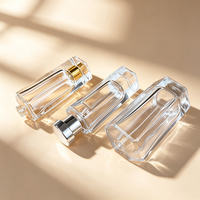 Botol Parfum Kosong Kaca Transparan Anti Bocor Matte Silinder Crimp 50ml 100ml dengan Logo Custom Mewah