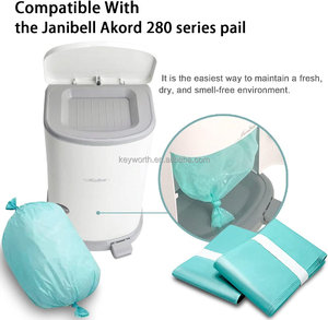 Revestimientos para cubos de pañales-Extra gruesos a prueba de fugas, compatibles con la mayoría de los cubos de pañales (<span class=keywords><strong>Playtex</strong></span>, Dekor), desechables para residuos de pañales de bebé - Product Image 5