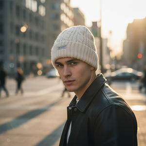 Bonnet d'hiver doublé <span class=keywords><strong>3M</strong></span> <span class=keywords><strong>Thinsulate</strong></span> avec revers côtelé épais et logo personnalisé, chapeau chaud pour sports de plein air, Gorras Hombre - Product Image 2