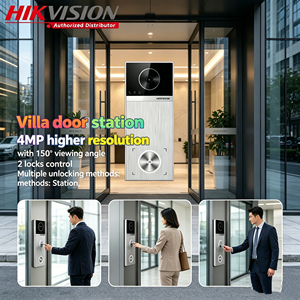 Station <span class=keywords><strong>de</strong></span> <span class=keywords><strong>porte</strong></span> Hikvision Multi-Mode <span class=keywords><strong>de</strong></span> Déverrouillage pour Maison et Villa DS KV6114 ME1, Interphone Vidéo Grand Angle 150 Degrés Haute Résolution - Product Image 2