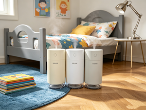 Humidificateur portable à buse unique avec stérilisation UVC, batterie rechargeable 2000 mAh, réservoir 380 ml, 2 modes de brumisation et veilleuse pour chambre et bureau - Product Image 6