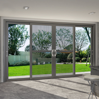 Puerta Corredera de Aleación de Aluminio Personalizada de Alta Calidad, Aislamiento Térmico, Pantalla de Acero Inoxidable, Diseño Moderno, Superficie Acabada para el Hogar