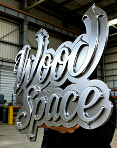 ป้ายชื่อสแตนเลสสตีลรูปทรงสี่เหลี่ยมผืนผ้าสั่งทำพิเศษ ตัวอักษรโลหะสีทองตัดด้วยเลเซอร์ สำหรับตกแต่งบ้าน งานแต่งงาน ป้ายชื่อแขก - Product Image 3