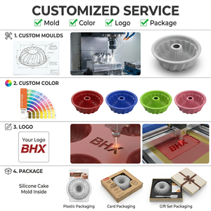 Molde de Silicona para Pastel Personalizado, Libre de BPA, Ecológico, Antiadherente, Resistente al Calor, Reutilizable, de Grado Alimenticio, OEM, ODM, Forma y Color Personalizables - Product Image 2