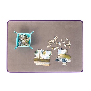 Tapis de <span class=keywords><strong>table</strong></span> <span class=keywords><strong>pour</strong></span> <span class=keywords><strong>puzzle</strong></span> avec surface en daim antidérapante, jusqu'à 1 000 <span class=keywords><strong>pièces</strong></span> - Product Image 2