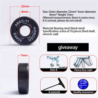 Hochgeschwindigkeits-Revolution Miniatur-Deep-Ball-Skateboard-Skates aus Kohlenstoffs tahl 2RS ZZ Rollenlager Sport zubehör