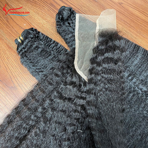 Extensions de cheveux humains 100% de couleur naturelle crépus bouclés et droits Style de luxe de Thanh An hair - Product Image 2