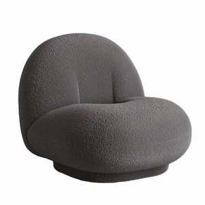 Sofá Giratorio Moderno Disponible en Stock, Sofá Individual Giratorio <span class=keywords><strong>de</strong></span> 360 Grados, Silla Giratoria con Cubierta <span class=keywords><strong>de</strong></span> Lana <span class=keywords><strong>de</strong></span> Cordero - Product Image 5