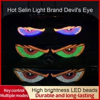 USB Auto LED Devil's Eye Lights Neuer Zustand Truck Matrix Panel Lichtsignal Warnung Strobe Windschutz scheibe Zubehör Dekorationen