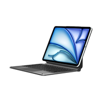 Clavier magique en alliage d'aluminium OEM personnalisé pour iPad Pro, connecteur BT, contrôle tactile, pavé tactile intelligent, étui pour iPad Air