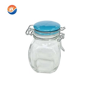 Barattolo per inscatolamento in <span class=keywords><strong>vetro</strong></span> con Clip in ceramica, barattolo per conserve in <span class=keywords><strong>vetro</strong></span> da 100ml con coperchio a Clip - Product Image 2