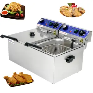 USA factory low price automatic fried rice machine gas vacuum fried potato chips chicken vegetable equipment french fries mac