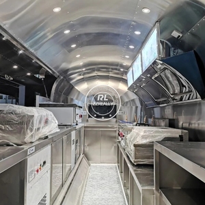 Chine Chariot chaud avec gril et friteuse Chariot de restauration Pizza et Burger Camion Food TrailerFood Vending Chariots à vendre - Product Image 1