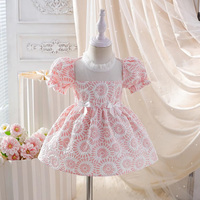 Nouvelle Tendance : Robes d'été pour Filles, Robes à Fleurs Douces avec Nœuds aux Manches, Vente en Gros Direct Usine