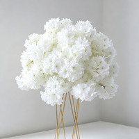 Boule de fleurs artificielles en mousse et soie, faite à la main, pour vitrine, événement de mariage de luxe, haute qualité