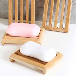 Natural <b>Bamboo</b> <b>Soap</b> <b>Dish</b> Self Draining <b>Soap</b> Holder for Bathroom Kitchen Sink - Product Image 6