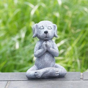 Statuetta in Resina di Cane Yoga per Giardino e Interni - Product Image 2