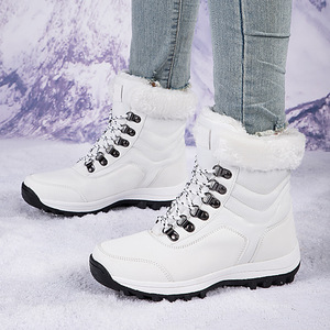 Botas de Nieve Deportivas de Moda para Invierno 2026 - Botas de Media Pantorrilla Gruesas y Cálidas - Botas de Nieve Acolchadas Cómodas para Mujer - Product Image 1