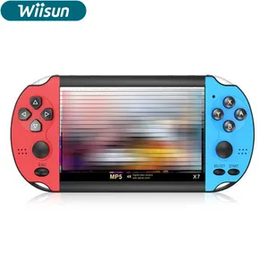 X7 4.3 Inch Mini Protble Video Game Console Ondersteuning Tf-kaart Rereo Handheld Game Speler Voor Psp Games